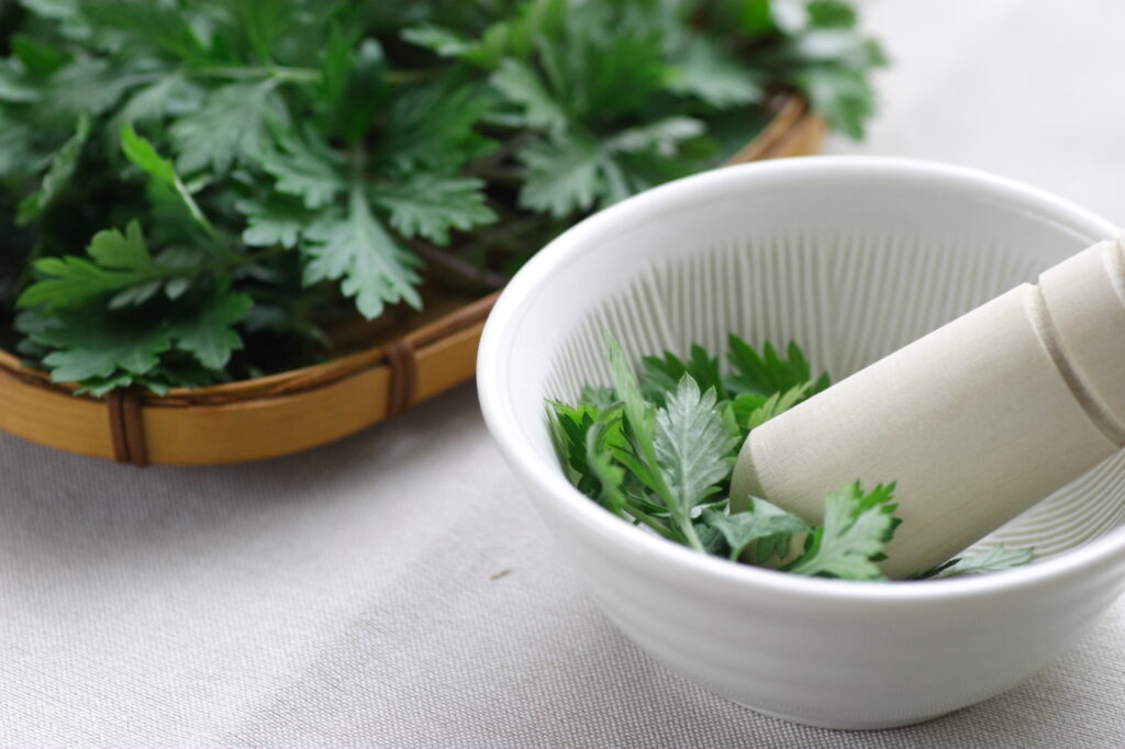 薬草サウナのよもぎ蒸し