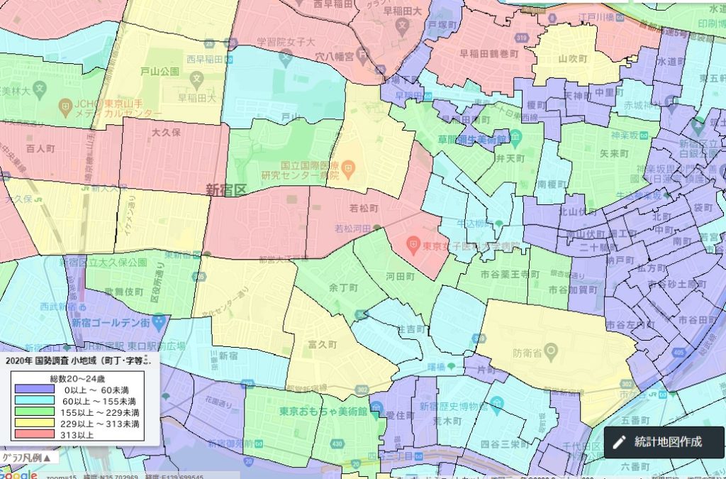 jSTAT MAPの検索結果